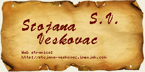 Stojana Veškovac vizit kartica